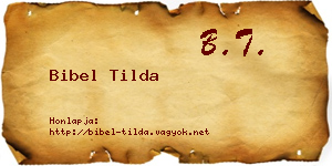 Bibel Tilda névjegykártya